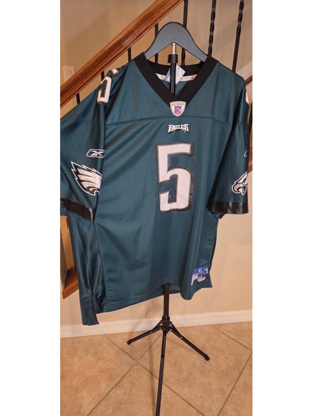 Reebok NFL Philadelphia Eagles McNabb #5 Football Jersey XL